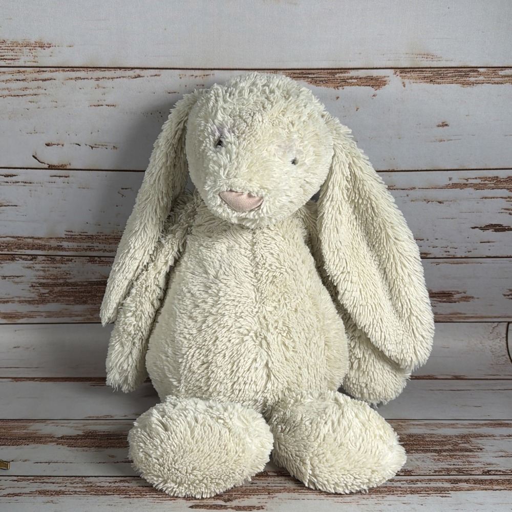 Jellycat Bashful Bunny Rabbit 20" Huge Cream Plush JCINC2122